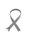 Zips, SAMOSTATNÝ Zips, KRYTÁ ČIPKA, 50cm, SIVÁ