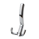 TROJSTENNÝ NÁBYTOK VEŠIAK CHROMOVÝ HÁK 15 cm AMIX W001/C skrutky