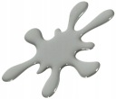 NÁLEPKA ŽIVOČIŠNÝ ZNAK SILVER BLOT 3D ŠKRABANINY