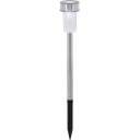 PROGARDEN SOLAR LAMPA 27,5CM STRIEBORNÁ