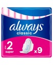 ALWAYS CLASSIC Hygienické vložky s krídelkami Maxi 9 ks
