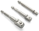YATO HEX ADAPTÉRY PRE ZÁSUVKY - 1/4, 3/8, 1/2