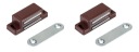 2x MAGNETICKÝ ZÁMOK NÁBYTKOVÁ ZÁPADKA MAGNET - HNEDÁ