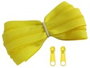 Špirálový zips 3 mm ŽLTÝ zips 1 meter + 2 zipsy