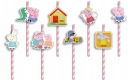 NARODENINOVÉ SLAMKY s POSTAVIČKAMI - PEPPA PIG BIRTHDAY FAIRY GAMES - 8 ks.