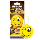 Prívesok do auta AREON Dry Smile Vanilla Black