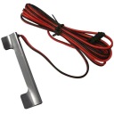 12V CLIP LED svietidlo NA SKLENENÉ POLICE S PLEXI SKLOM 0,24W neutrálna farba