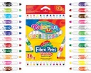 Obojstranné popisovače Colorino, 12 farieb