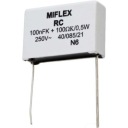 100nF+100R Odrušovač kondenzátora pre LED pásiky 100nF + 100R X2 275VAC V04EU410KADA