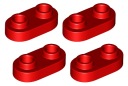 LEGO zaoblený tanier 1x2 štúdia červená 4ks 35480