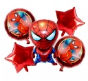 Sada 5 balónov Spiderman pre narodeninovú zábavu