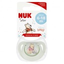 NUK Silikónový cumlík 6-18m Star Kubuś
