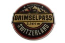 NÁLEPKA GRIMSELPASS ŠVAJČIARSKO NÁLEPKA 6,6 x 6,6 cm UNIKÁTNA KOLEKCIA
