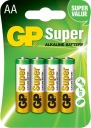 GP AA LR6 SUPER ALKALICKÁ BATÉRIA 4 ks
