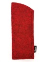 POUZDRO na obal KAZOO red melange - Ručná práca