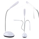 KOMPAKTNÁ LED STOLNÁ LAMPA, FLEXIBILNÁ, BIELA