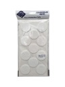 Plstené podložky na okrúhle stoličky, biele, okrúhle, 4 cm - 11 ks.