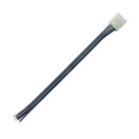 Rýchlospojka Jednostranný LED konektor s káblom pre RGBW pásiky 12 mm 15 cm