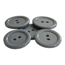 GOMBÍKY PLASTOVÉ okrúhle 20mm 5ks ŠEDÉ