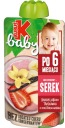 Kubuś Baby MUS dezertný syr Banán Jahoda Vanilka 100 g