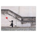 Nálepky A5 LEVEL Banksy Girl Balloon