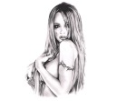 Nálepka Skica Dievča Sexy dievča Pamela Little UV