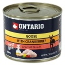 Ontario pre psov husacina a brusnice plechovka 200g