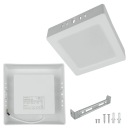 Prisadené štvorcové LED svietidlo 12x12 cm 6W 4000K + napájací zdroj