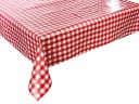 Obrus ​​na meter rozmery Obrus ​​na červený kockovaný stôl 10x140 cm