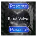 PASANTE BLACK VELVET 1 ks Klasické sexuálne kondómy v čiernej farbe