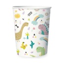 DINOSAURS NARODENINOVÉ hrnčeky Dinosaur Narodeninové papierové poháre 220ml 6ks