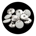 Gombíky 21mm pätka 10ks biele