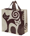 Pevná nákupná taška s motívom mačky Animals 24L 35x20x35cm BÉŽOVO-HNEDÁ