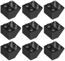 LEGO 3660 PREVRÁTANÁ STÁVKA 2x2 čierna (10g) 9 ks.