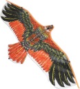 VEĽKÝ KITE XXL ODPRAĎOVAČ VTÁKOV EAGLE HAWK 140cm lano DARČEK