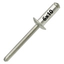 Slepé nity OCEL/OCEL OCEL/OCEL 6x10mm - 50 KS
