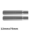 NÁSTROJE HEX S2 X 2KS NEO TOOLS - 12mm x 75mm