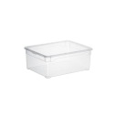 Úložný box s vekom 10 l CLEAR