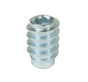 Zásuvka na skrutkovanie 10X M6 x 18 mm, nábytková vložka na drevo, so 6 imbusovým kľúčom