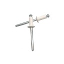 Trhacie nity al/st 4,8x12 biela RAL 9016 100 ks