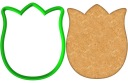 VEĽKONOČNÁ forma Vykrajovačka na perníky EASTER Flower Tulip 8cm