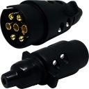 ELEKTRICKÁ ZÁSTRČKA PRÍVESNÁ ZÁSTRČKA UNIVERZÁLNA PLASTOVÁ 12V 7PIN