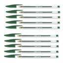 BiC Cristal guľôčkové pero 0,4 MM GREEN permanentné 10 ks