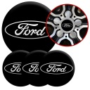 4 Emblémy Stredy ráfikov Kryty kolies Kolesá FORD TOP SET 56mm
