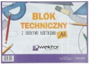 TECHNICKÝ BLOK Vector White A4