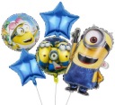 Fóliové balóniky Minions - sada 5 ks