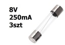 Žiarovka trubicová 8V DC 250mA 31mm 3ks