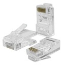 Svorky Zástrčky Modulárny konektor RJ45 CAT5e UTP Pozlátené kontakty 10 ks