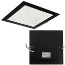 Plafon LED stropné svietidlo pod omietku Square Black 18W 22x22cm