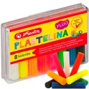 Herlitz školská plastelína, 8 fluo farieb